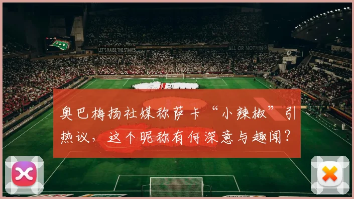 奥巴梅扬社媒称萨卡“小辣椒”引热议,这个昵称有何深意与趣闻?